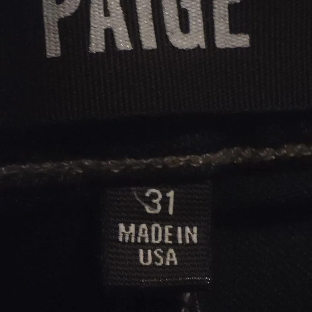 PAIGE Dark Blue Straight Jeans